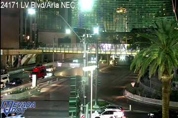 Las Vegas Blvd & City Center-Aria NE Arena F1 live webcam