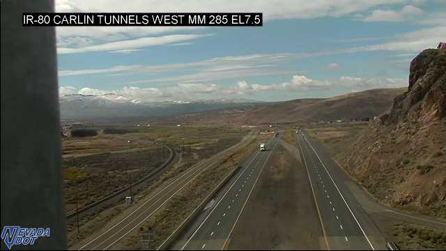 I-80 West Side of Carlin Tunnel 80 Foot Pole MM285